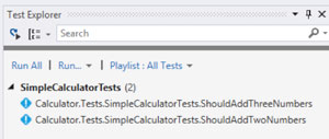 Visual Studio Test Explorer showing Fixie Tests