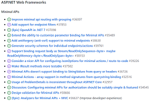 Minimal API Work in .NET 7