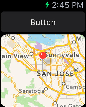 Watch App Displaying Location Data from Parent App