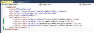 App.xaml File Should Now Look Like This