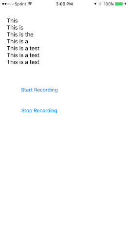 Simple UI for Speech Recognition App in iOS 10