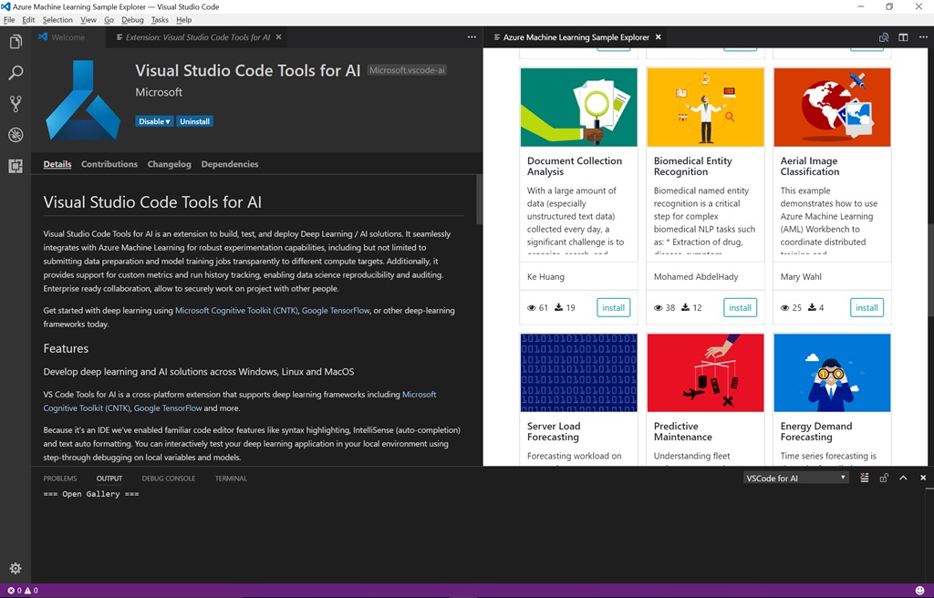 VS Code Tools for AI Further Microsoft's Deep Learning Efforts -- Visual  Studio Magazine