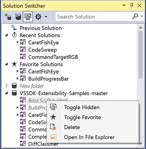 Solution Switcher Helps You Navigate Solutions Quickly and Easily