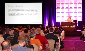  Microsoft's Kasey Uhlenhuth at the Visual Studio Live! Keynote in Las Vegas