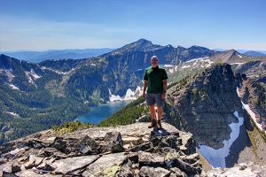  Bob atop Carney Peak  in the Cabinet Mountain Wilderness Area 