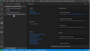 Registering a Self-Hosted Environment in Visual Studio Code