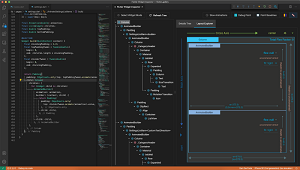 Preview of Layout Explorer from Dart DevTools embedded into Visual Studio Code
