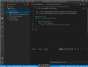 VS Code Extension for Azure Spring Cloud in Animated Action