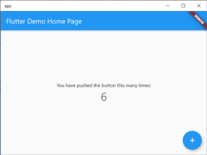  Flutter app running in a Windows UWP container
