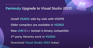 A Slide in the VS 2022 Launch Event