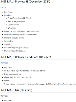 The .NET MAUI Roadmap