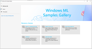 Windows ML Samples Gallery