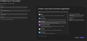 Creating a New C# Function App in .NET 6.0 in Visual Studio 2022