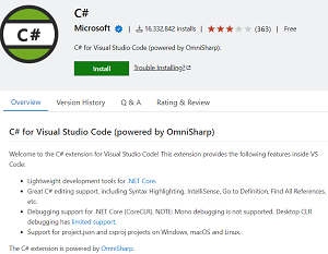 The OmniSharp C# Extension Has Been Downloaded More than 16 Million Times