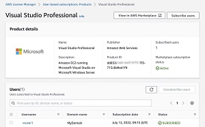 Visual Studio Software on Amazon EC2