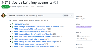.NET 8 Source Build Improvements
