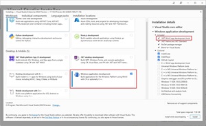 The Windows Application Development Workload