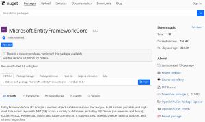 1.1 Billion Downloads and Counting: Microsoft.EntityFrameworkCore on NuGet