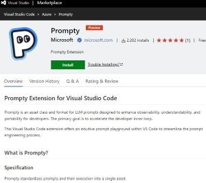 Prompty VS Code Extension