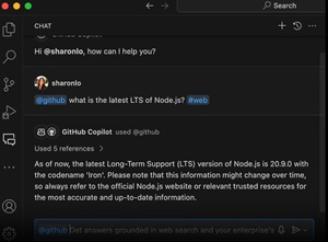 Using Both @github and #web in One Query