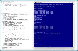 Figure 1: Anomaly Detection Using a LightGBM Autoencoder