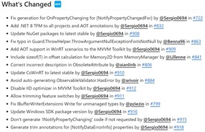 .NET Community Toolkit Changelog