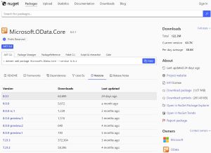OData 8.0.1