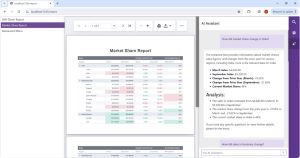 The DevExpress AI Assistant Integrated with Company's Blazor Report Viewer