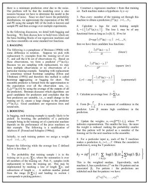 Figure 2: The Original Paper for the AdaBoost.R2 Regression Algorithm