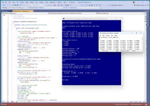 Figure 1: Random Forest Regression Using C# in Action