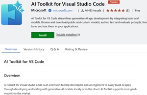 AI Toolkit for Visual Studio Code