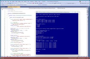 Figure 1: Random Neighborhoods Regression Using C# in Action
