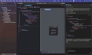 GitHub Copilot Chat for Xcode in Animated Action