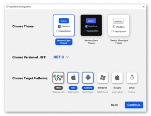 OpenSilver 3.2 Project Wizard