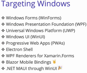 Desktop Dev Options