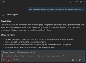 A Custom 'Planning' Chat Mode