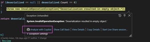 Exception Assistance