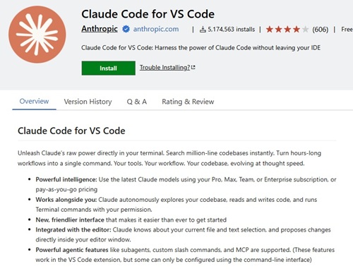 Claude Code for VS Code