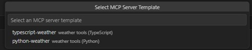 Select MCP Server Templates