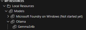  Gemma3:4b was definitely installed and sitting there under My Resources. That still didn't make it the right model for the workflow