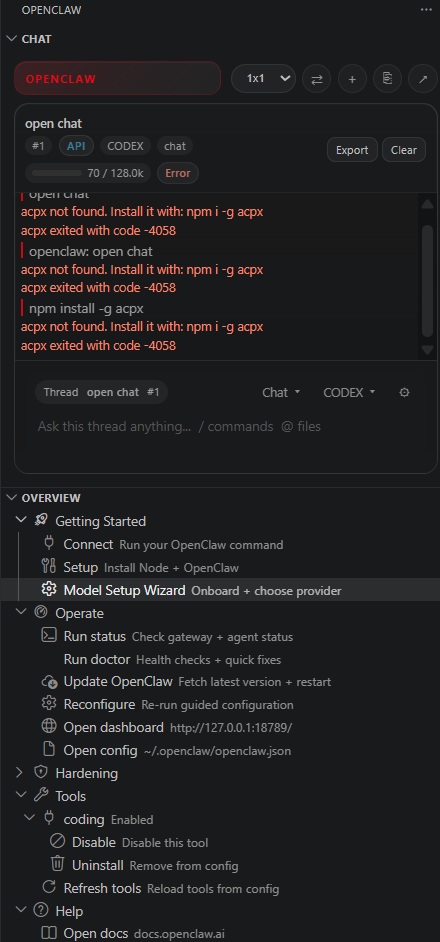 OpenClaw Extension Sidebar