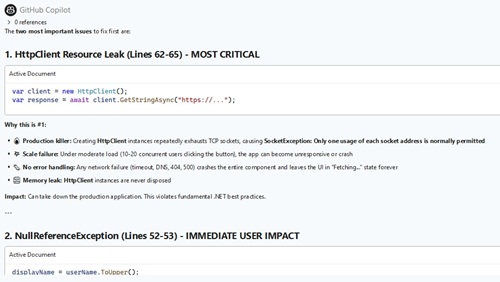Critical Bugs