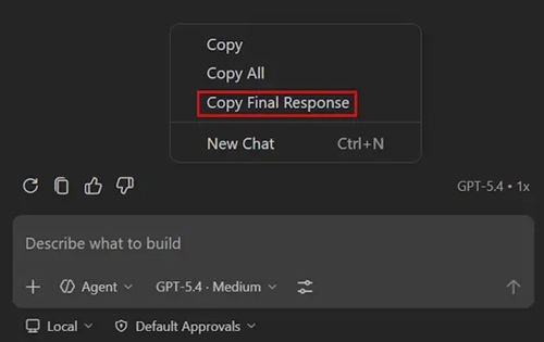 Copy Final Response