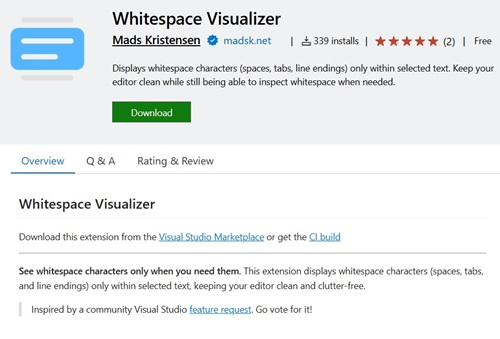 Whitespace Visualizer