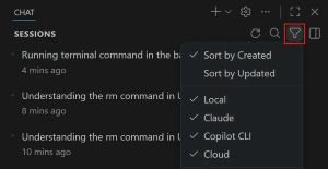 Agent Session Sorting