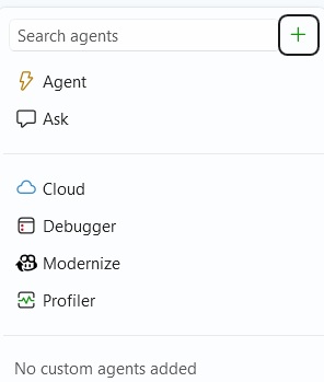 VS 2026 Agent Picker