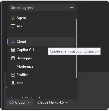 VS Code Agent Picker