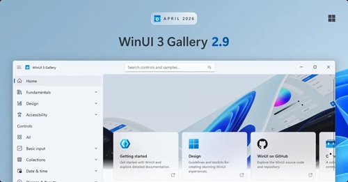 WinUI 3 Gallery 2.9