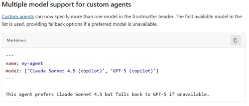 Multiple Model Support