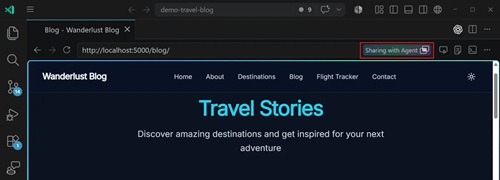 Browser Share Button